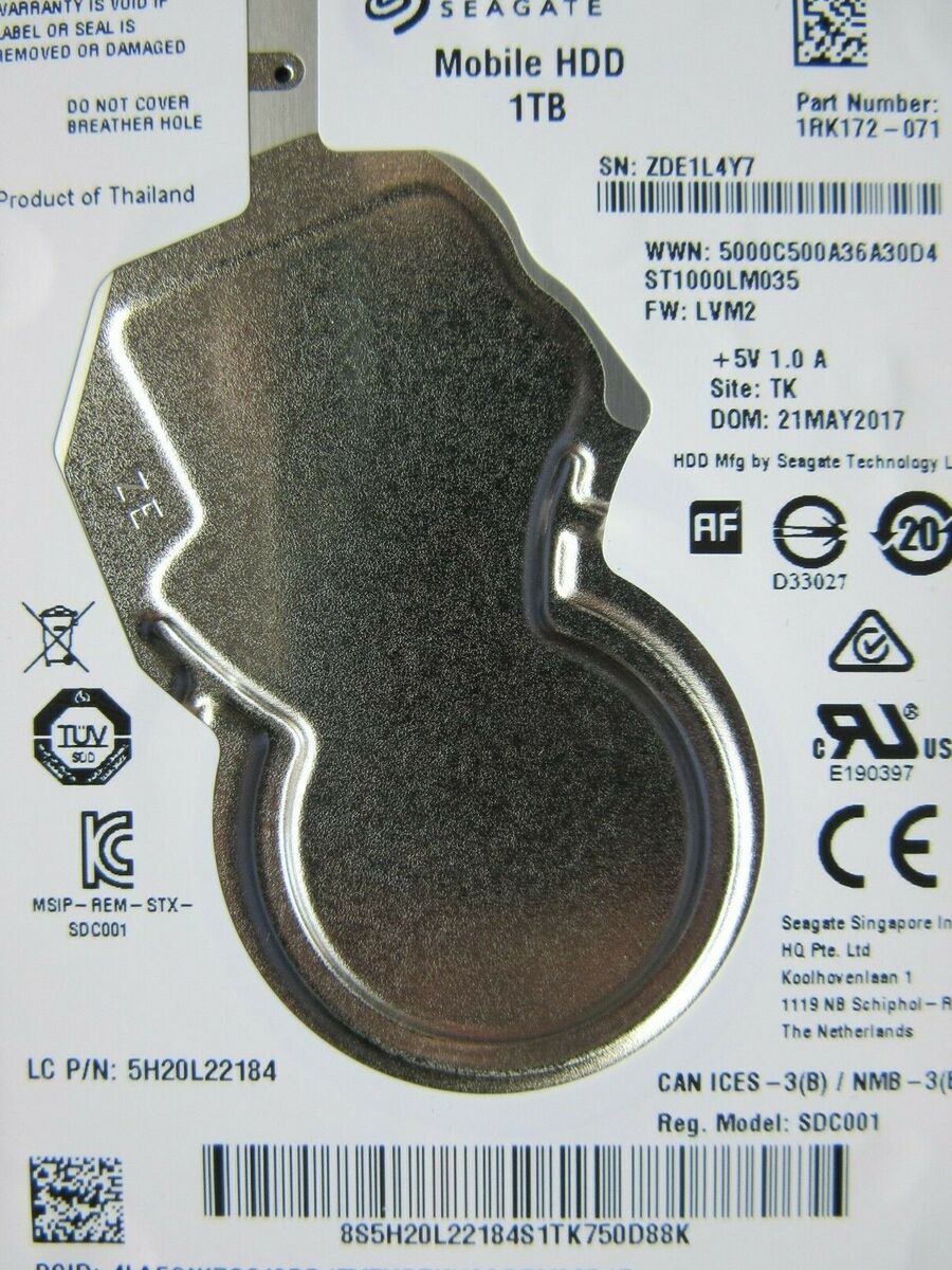 Seagate ST1000LM035 1RK172-071 Hard Drive 1TB 2.5