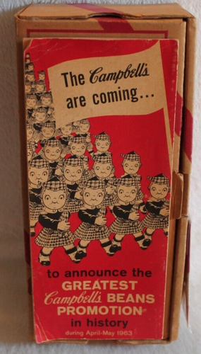Campbell's Beans Doll - Store Promotion Sale Sample w/ box and sales flyer 1963 - Picture 5 of 7