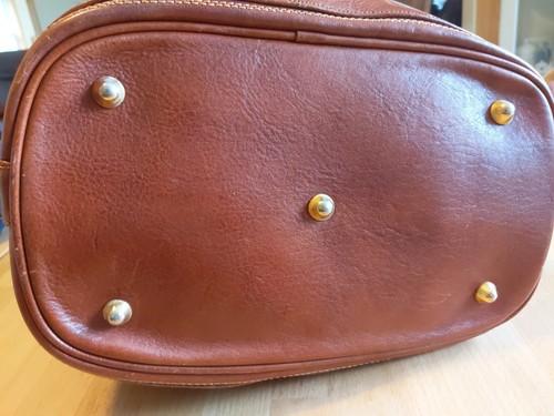 MARINO ORLANDI BROWN Bucket Style Drawstring Bag Made In Italy. Pre-Owned - Picture 9 of 13