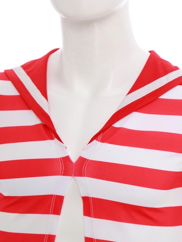 Mens Tops Nautical Sailor Shirts Cosplay Undershirt Top Suit With Shorts Party - Bild 11 von 47