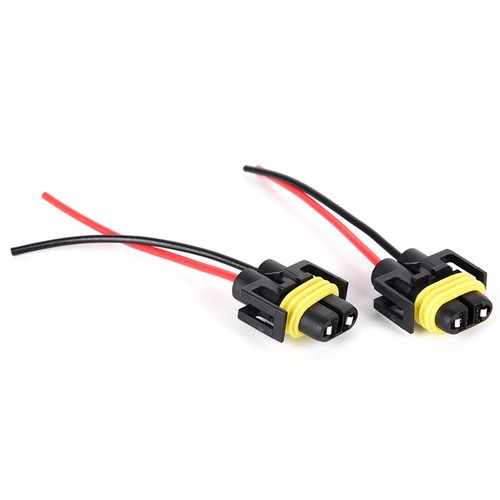 2pcs H11 H8 Headlight/Fog Lamp Female Adapter Harness Sockets Car Cable PlugT YH - Picture 5 of 12
