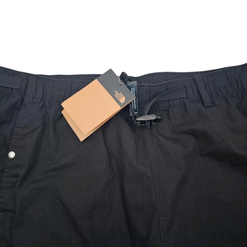 The North Face Ripstop Black Cargo EZ Shorts With Belt Men’s 2XL Pull On New - Picture 10 of 21