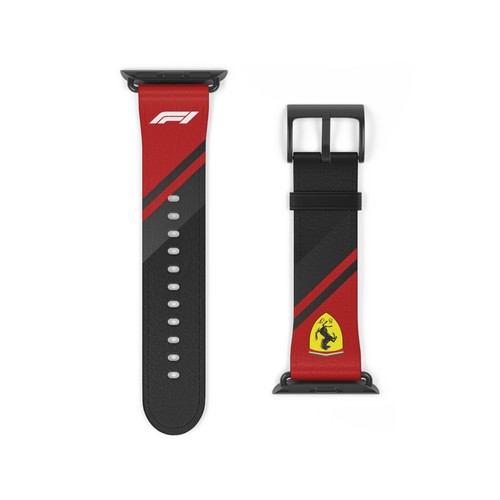 Bracelet de montre inspiré de la course pour amateurs de sport, bracelet style Ferrari, F1, bracelet - Photo 7 sur 34