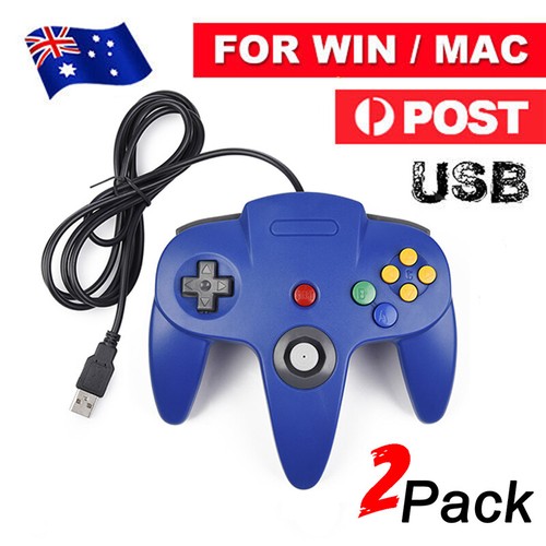 For Nintendo 64 N64 USB Controller Gamepad Joystick For PC MAC Raspberry Pi 3 - Afbeelding 34 van 235