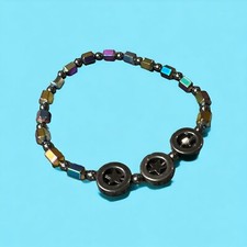 Magnetic Anklet Bracelet Healing Therapy Arthritis Hematite Weight Loss Star New