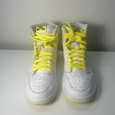 Nike Air Men’s Size 10 First Class Flight High Top 555088-170 Yellow White 