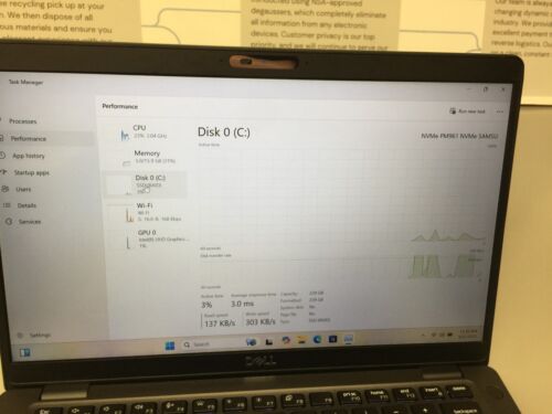 Dell Latitude 5400, 14" i5 8th gen 1.60GHz 16GB Ram 256 GB SSD WIN 11 PRO - Picture 20 of 20