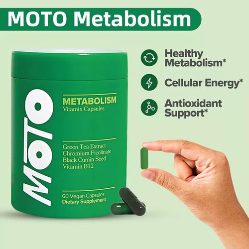 Moto Metabolism For Women O Positiv Support Energy Curb Cravings 60 Vegan Caps - Picture 4 of 20