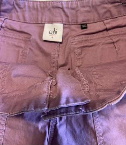 Cabi Women Shorts Size 8 Violet Hiking Outdoor wear Summer Spring Fun Pockets - 第 6/8 張圖片