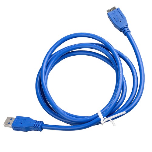 USB 3.0 A to Micro B Male Cable for Portable Hard Drive Mobile SSD Galaxy Note 4 - Picture 6 of 6