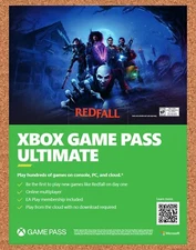 Microsoft Xbox Game Pass Ultimate Original 2022 Ad - Redfall Display Promo