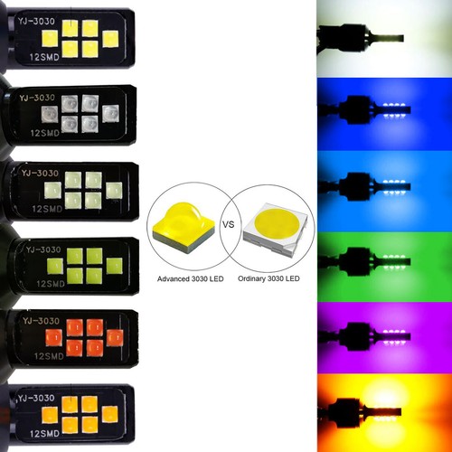 New 2x 880 Yellow LED Bulb Bright Upgraded SMD 3030 Fog Light Direct Replacement - Picture 6 of 11