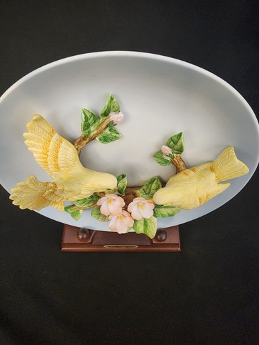 Vintage Jonathan Byron 3D Canary Birds 1988 Collectors Plate Royal Carlton B52 - Picture 6 of 7