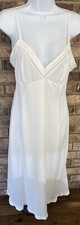 Vintage Dixie Belle Women's White Nylon Full Slip Size 36 Tall - 36T SHIPS FREE