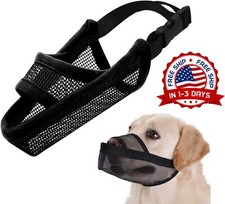Bozal para Perros de Malla Suave con Correas Ajustables para Prevenir Mordidas
