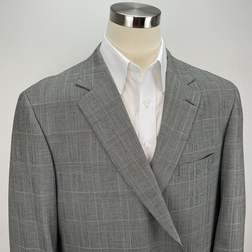 Vintage Brooks Brothers Suit Mens 48L 44W Houndstooth Wool Jacket Pants 2 Piece - Picture 3 of 23