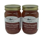 Amish Roasted Pineapple Habanero Sauce Non GMO Vegan Natural - 16 oz - 2 Jars