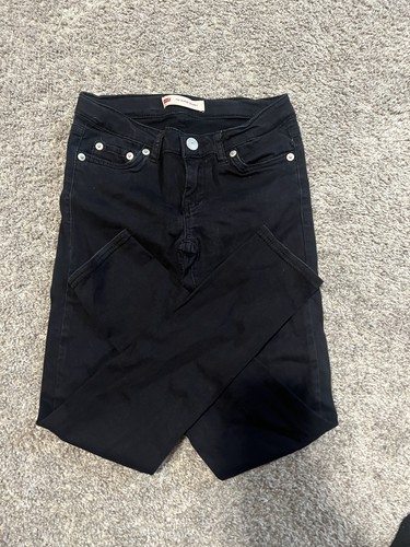 LEVI'S GIRL'S 710 Super Skinny Stretch Jeans (Black 8 ) - Picture 3 of 14