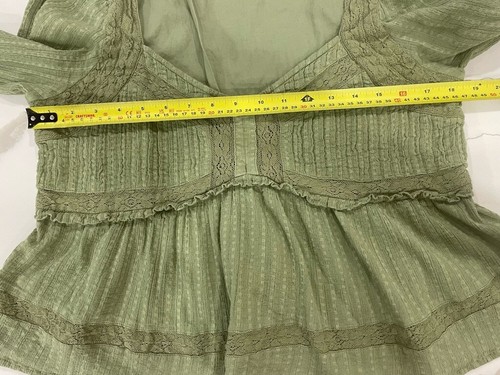 Blusa Top American Eagle Babydoll Campesina Manga Larga M Boho Forest Fairy - Imagen 7 de 8