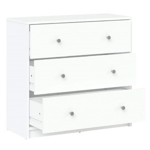 Matt White 3 Drawer Bedroom Chest Drawers Modern European Design 68cm Tall 5706887971833 Ebay