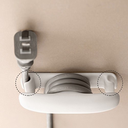 2 PCS Silicone Cord Hooks Placement Rack Appliance Stand Household - Photo 9/12