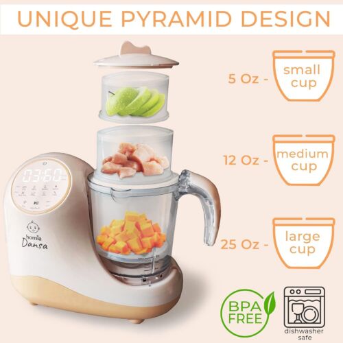 Baby Food Maker Chopper Grinder - Grinder and Steamer 8 in 1 Baby Processor - Picture 3 of 8