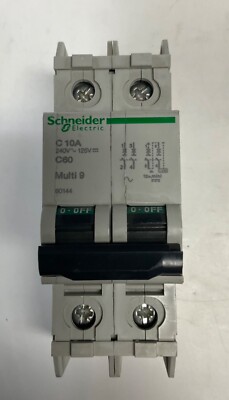 SCHNEIDER ELECTRIC C10A C60  240V 125V  Multi 9 CIRCUIT BREAKER C10AC60 NEW