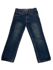 US Polo Assn Jeans Straight Fit Blue Boys Size 7 22x20 Vintage EUC
