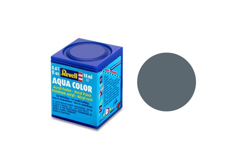 Revell 36179 Aqua Color blaugrau, matt Modellbau-Farbe auf Wasserbasis 18 ml  - Picture 1 of 2