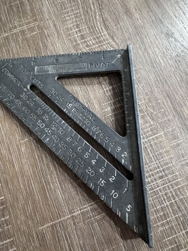 Vintage 1987 Swanson Tool Co. 7” Speed Square USA Master Mechanic - Bild 6 von 9