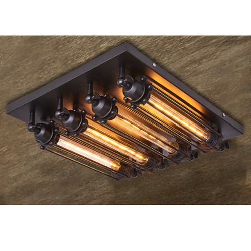 Industrial Steampunk Ceiling Lamp Cage Chandelier Light Pendant Loft Fixtures US - Picture 9 of 15