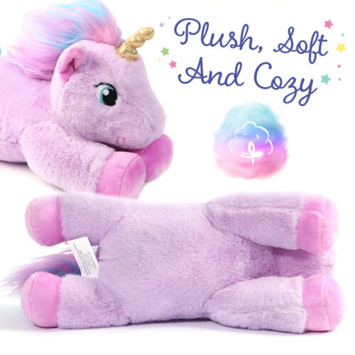 Unicorn Stuffed Animal Plush Toy Plushie Toys Kids Girls Boys Gifts 7/12/18 inch - Picture 10 of 25