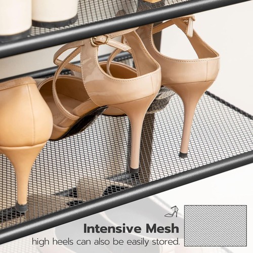 10-Tier Freestanding Shoe Rack: Customizable Space for Sneakers, Boots & More - Picture 9 of 11