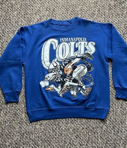 Indianapolis Colts NFL Football Team Funny Graphic Sweatshirt vtg HN0320