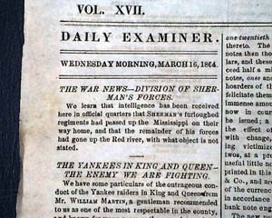 Rare-CONFEDERATE-Capital-of-the-Confederacy-1864-RICHMOND-VA-Civil-War-Newspaper