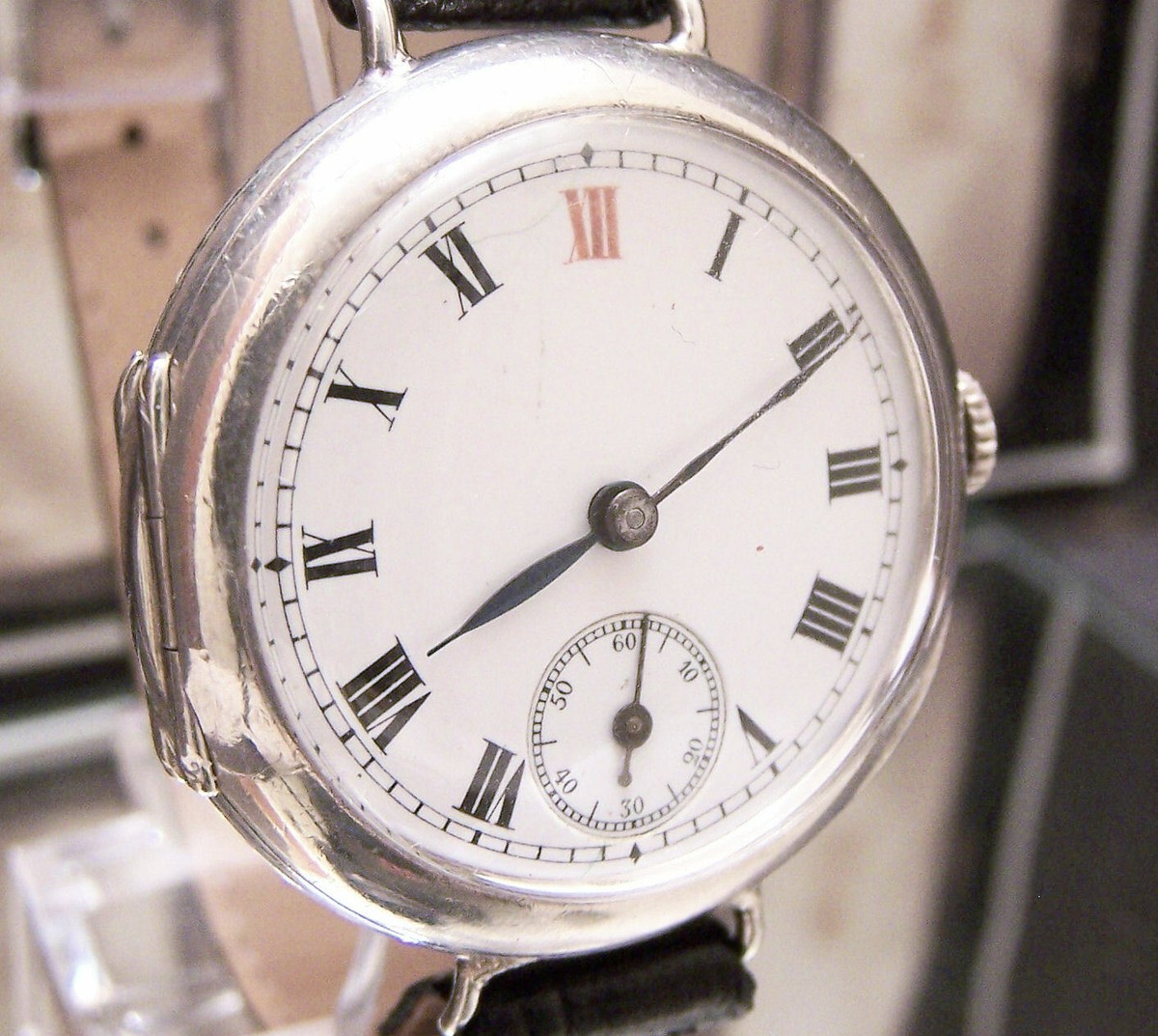 ANTIQUE 1912 OMEGA WW1 MILITARY SOLID SILVER TRENCH WATCH LT COLONEL HISTORY eBay