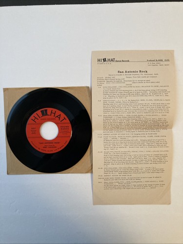 Jerry Vaughan - San Antonio Rock; Whispering - 45rpm 7” With Choreography Sheet - Picture 5 of 8