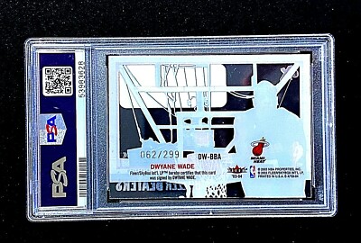 PSA 9 MINT 2003 E-X DWYANE WADE BUZZER BEATERS RC ROOKIE