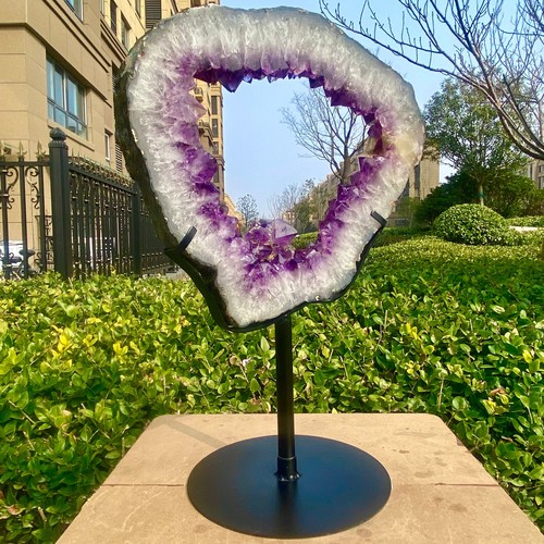 23.47LB Hand cut specimens of natural amethyst cave crystalline quartz crystals - 第 12/19 張圖片
