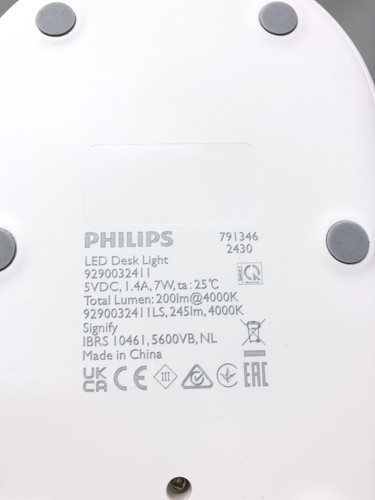 WEISSE LED-SCHREIBTISCHLAMPE KABELLOSER TISCH UNVOLLSTÄNDIG - Bild 3 von 6