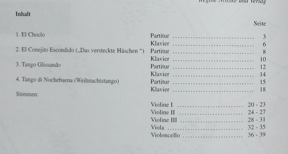4 TANGO DANCE PARTITION RECUEIL PIANO CORDES NOSSKE VILLOLDO CHOCLO GLISSANDO .. - Photo 3/4