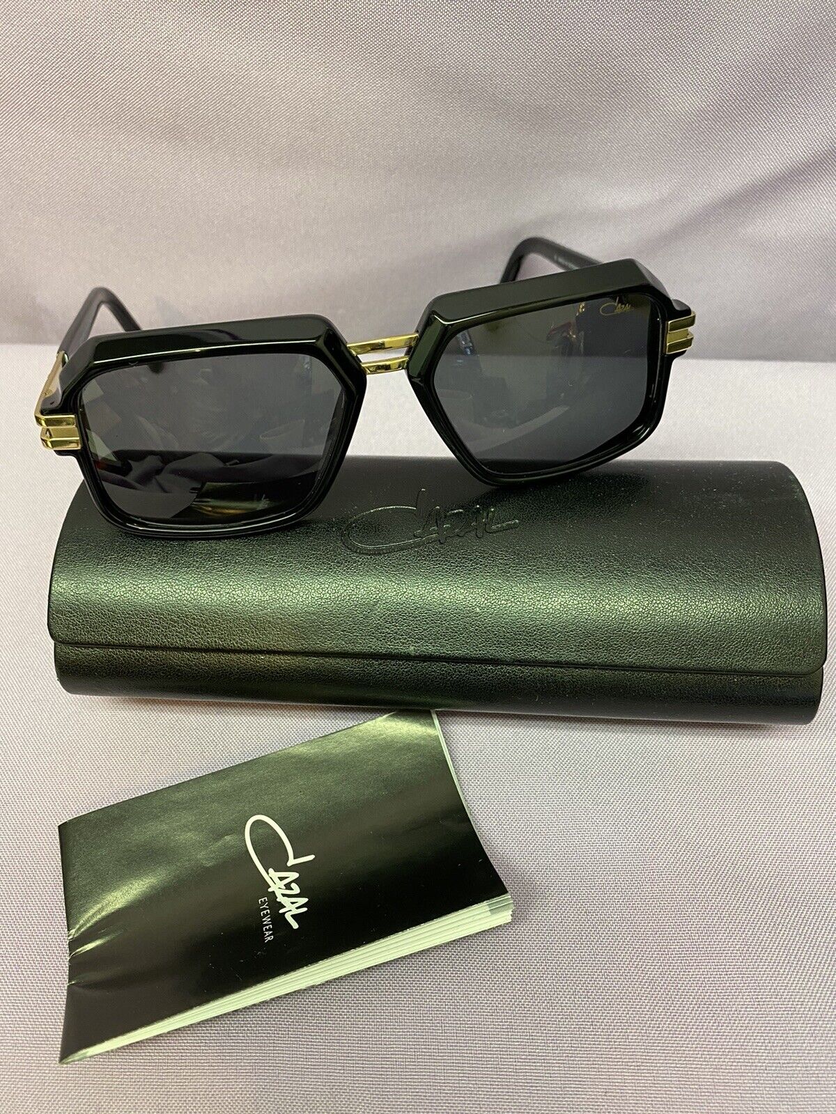 Cazal Sunglasses 6004/3  001 Black/Gold Unisex! R… - image 1