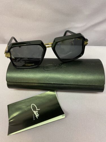 Cazal Sunglasses 6004/3 001 Black/Gold Unisex! R… - image 1