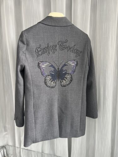 Veste de costume femme Zadig & Voltaire motif papillon mode revers