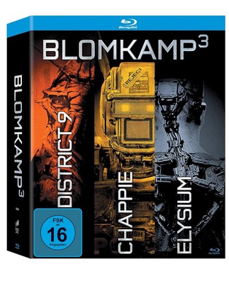 CHAPPIE / DISTRICT 9 / ELYSIUM - BLOMKAMP - exkl. Amazon mit Booklet - NEU/OVP