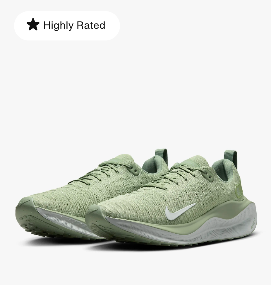 NIKE Infinity Run 4 グレー/グリーン26.5cm Nike Running Infinity Run 4 sneakers in khaki | ASOS