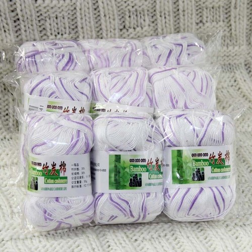 Sale 9Skeins X 50gr Super Soft Bamboo Cotton Baby Hand Knitting Crochet Yarn - Picture 63 of 63