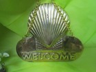 Brass Shell Welcome door or wall sign GA-A-24