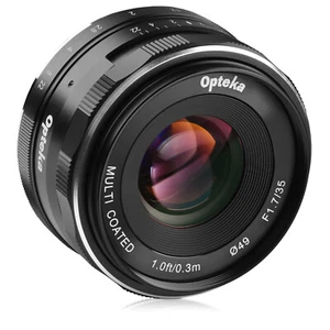 Optéka 35mm f/1.7 Lentille manuelle pour Olympus OM-D E-M10 E-M5 E-M1 PEN E-PL7 PL6 P5