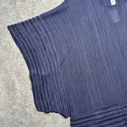 Catherines Pullover Damen 4x blau Strick Poncho Artsy Boho Beachy Hippie fließend Fun - Bild 4 von 15